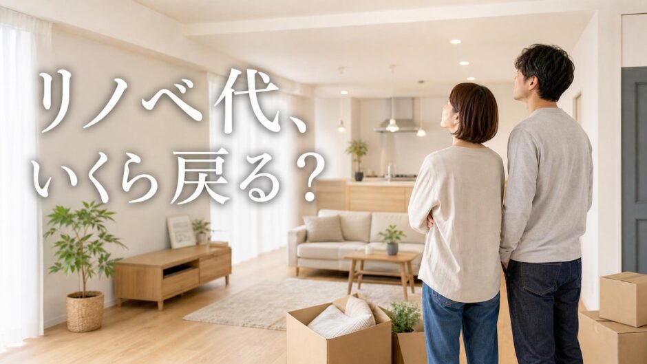 リノベ直後に手放すとリノベ代は回収できる？戻る割合と手取りの目安