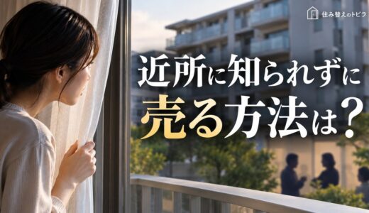 近所に知られずにマンションを売る方法は？3つの売り方と非公開の落とし穴