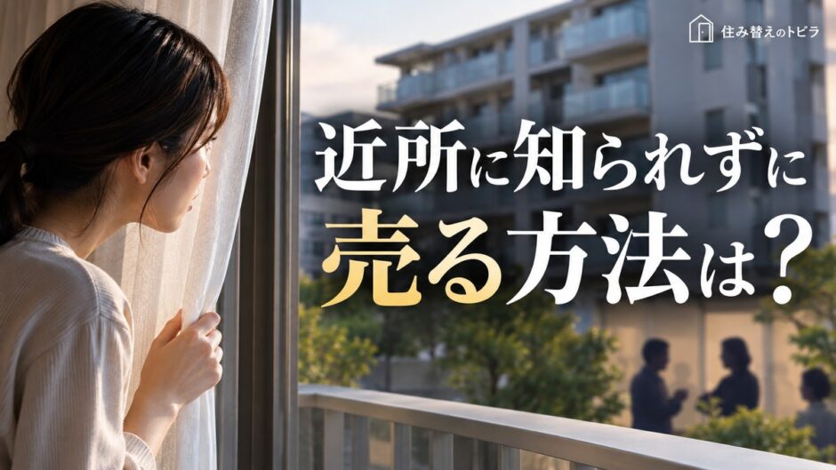 近所に知られずにマンションを売る方法は？3つの売り方と非公開の落とし穴