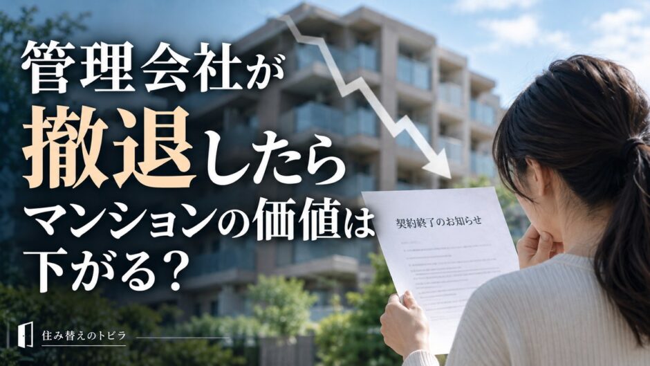 管理会社が撤退したら、マンションの価値はどうなる？下がる4つの場面と売り時