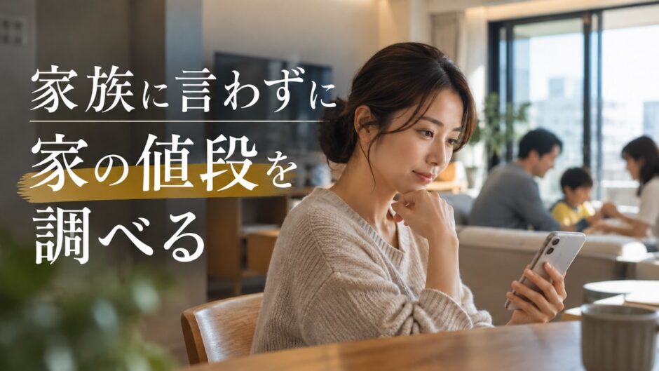 家族に言わずに家の値段を調べられる？知られるきっかけと信じていい値段