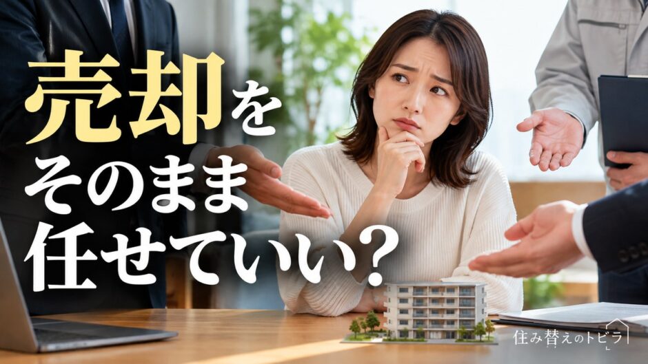 買った会社・建てる会社・勤務先の提携先に売却を任せていい？4つの質問で比べる